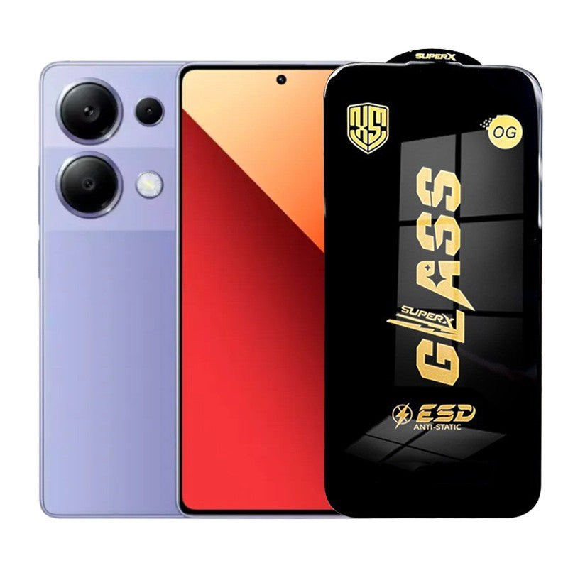 Folie de Protectie pentru Xiaomi Redmi Note 13 Pro, Klevo, Sticla Securizata ESD, Margini Negre, Rezistenta la Zgirieturi, Antistatica, 0.35 mm, Transparenta