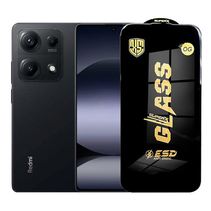 Folie de Protectie pentru Xiaomi Redmi Note 14S, Klevo, Sticla Securizata ESD, Margini Negre, Rezistenta la Zgirieturi, Antistatica, 0.35 mm, Transparenta