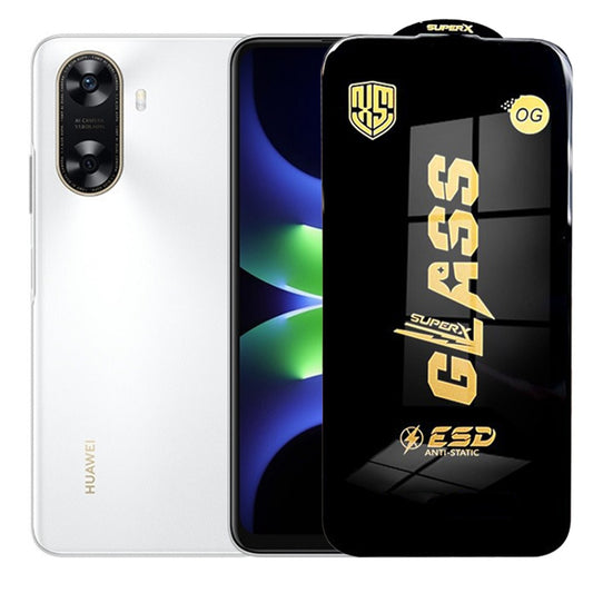 Folie de Sticla pentru Huawei Enjoy 70z, Klevo, Sticla Securizata ESD Antistatica, Super-X Privacy OG, cu Margini Negre, Rezistenta la Zgirieturi, 0.35 mm, Transparenta