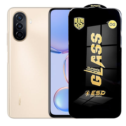 Folie de Sticla pentru Huawei Nova Y71, Klevo, Sticla Securizata ESD Antistatica, Super-X Privacy OG, cu Margini Negre, Rezistenta la Zgirieturi, 0.35 mm, Transparenta