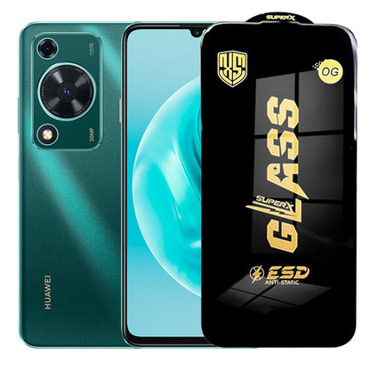 Folie de Sticla pentru Huawei Nova Y72, Klevo, Sticla Securizata ESD Antistatica, Super-X Privacy OG, cu Margini Negre, Rezistenta la Zgirieturi, 0.35 mm, Transparenta