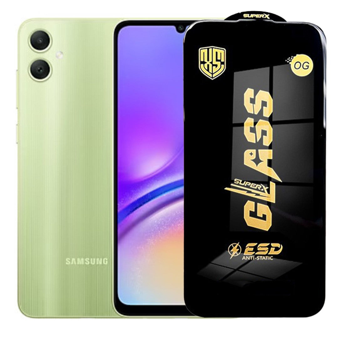 Folie de Sticla pentru Samsung Galaxy A05, Klevo, Sticla Securizata ESD Antistatica, Super-X Privacy OG, cu Margini Negre, Rezistenta la Zgirieturi, 0.35 mm, Transparent