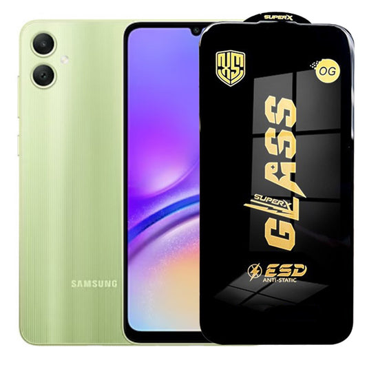 Folie de Sticla pentru Samsung Galaxy A05, Klevo, Sticla Securizata ESD Antistatica, Super-X Privacy OG, cu Margini Negre, Rezistenta la Zgirieturi, 0.35 mm, Transparent