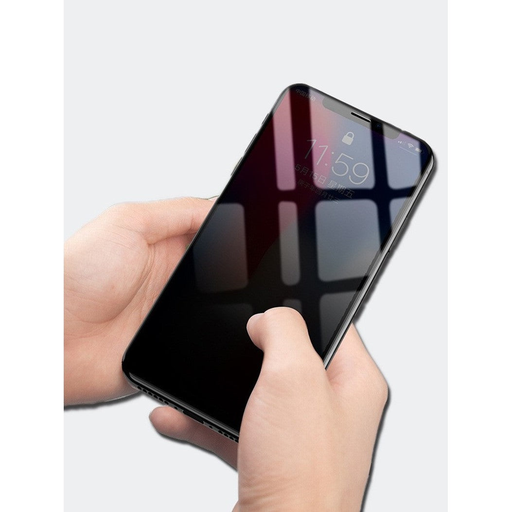 Folie de Sticla Securizata pentru Apple iPhone 15, Klevo, Privacy 30°, Vizibilitate HD, Protectie Completa 9D, Anti-Amprenta, Protectie Confidentialitate, Negru
