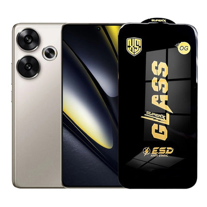 Folie de Protectie pentru Xiaomi Poco F6, Klevo, Sticla Securizata ESD, Margini Negre, Rezistenta la Zgirieturi, Antistatica, 0.35 mm, Transparenta