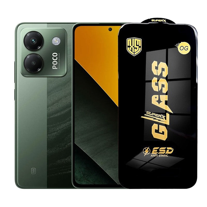 Folie de Protectie pentru Xiaomi Poco M7 Pro, Klevo, Sticla Securizata ESD, Margini Negre, Rezistenta la Zgirieturi, Antistatica, 0.35 mm, Transparenta