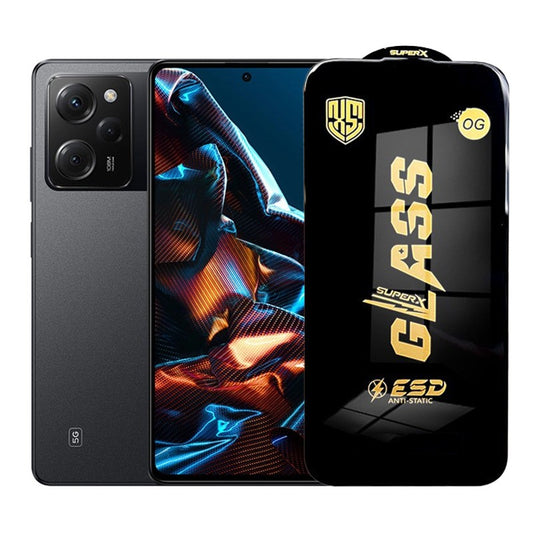 Folie de Protectie pentru Xiaomi Poco X5 Pro, Klevo, Sticla Securizata ESD, Margini Negre, Rezistenta la Zgirieturi, Antistatica, 0.35 mm, Transparenta