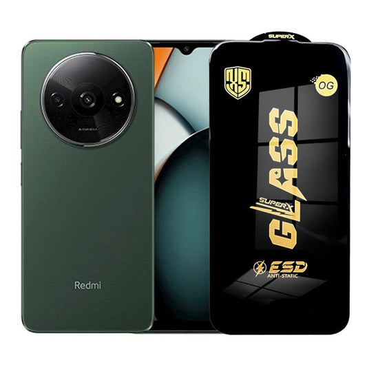 Folie de Protectie pentru Xiaomi Redmi A3, Klevo, Sticla Securizata ESD, Margini Negre, Rezistenta la Zgirieturi, Antistatica, 0.35 mm, Transparenta