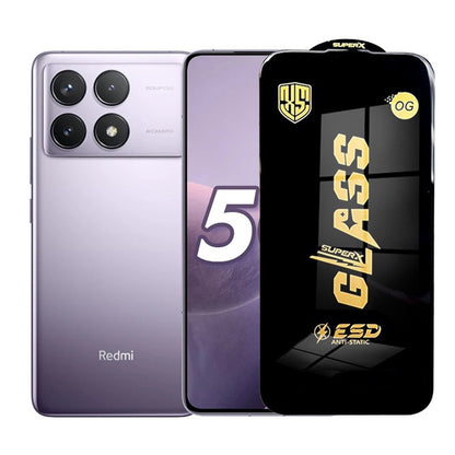 Folie de Protectie pentru Xiaomi Redmi K70, Klevo, Sticla Securizata ESD, Margini Negre, Rezistenta la Zgirieturi, Antistatica, 0.35 mm, Transparenta