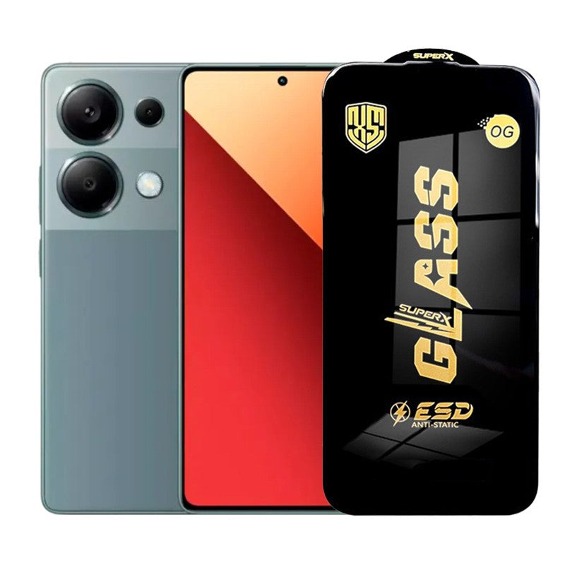 Folie de Protectie pentru Xiaomi Redmi Note 13, Klevo, Sticla Securizata ESD, Margini Negre, Rezistenta la Zgirieturi, Antistatica, 0.35 mm, Transparenta