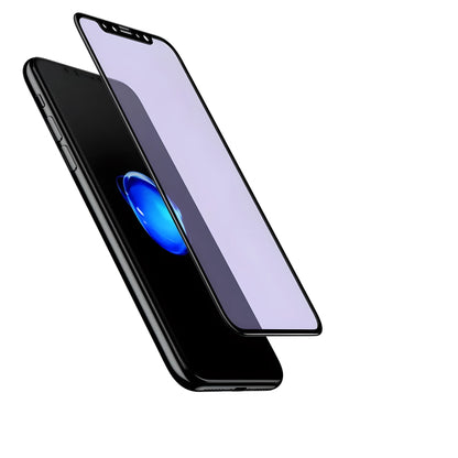 Folie protectie Klevo pentru iPhone 14 Pro, Sticla securizata, temperata, duritate 9H, Privacy 360 Anti-Blue Ray, Transparenta, Protectie Completa