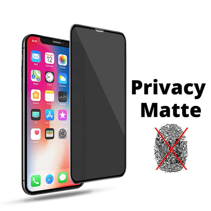 Folie protectie Klevo pentru iPhone 14, Sticla securizata, temperata, duritate 9H, Privacy Matte 360, Transparenta, Protectie Completa
