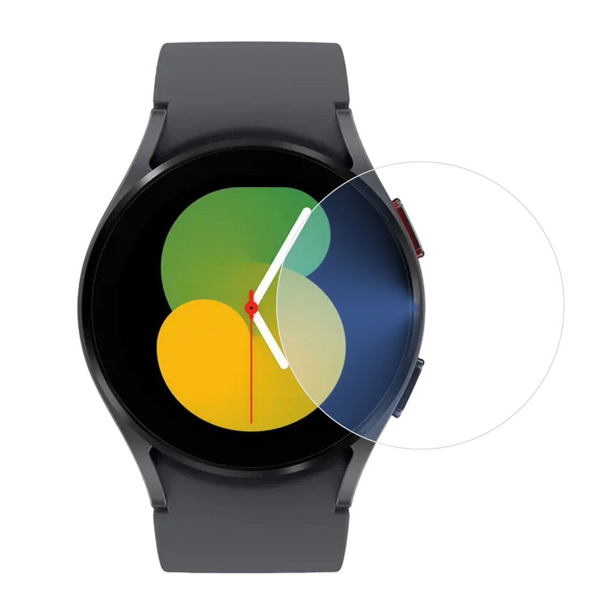 Folie Securizata pentru Samsung Galaxy Watch5 44mm, Klevo, Sticla de Protectie Compatibila cu Samsung Galaxy Watch5 44MM, Sticla Securizata 2.5 D, Transparent