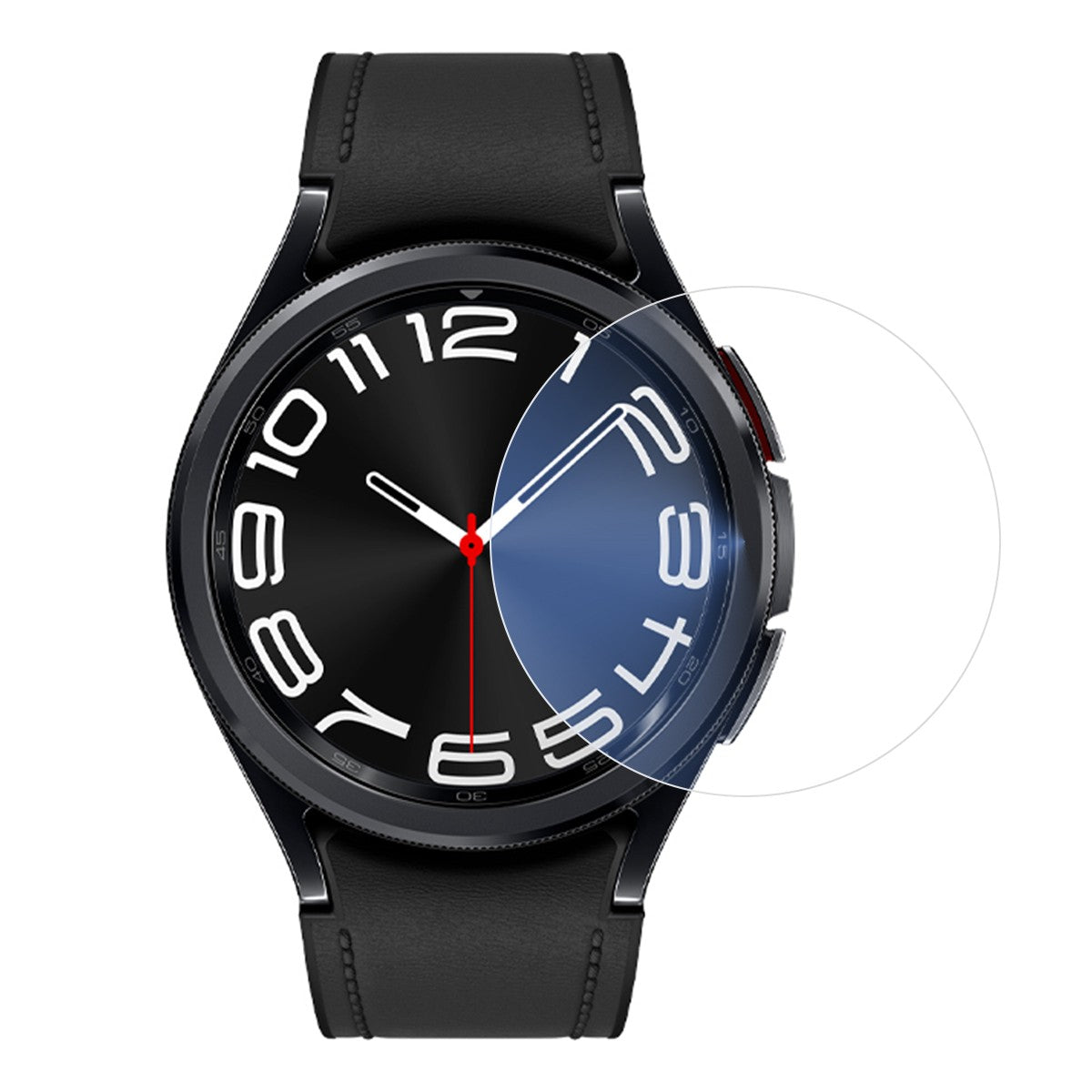 Folie Securizata pentru Samsung Galaxy Watch6 Classic 33mm, Klevo, Sticla de Protectie Compatibila cu Samsung Galaxy Watch6 Classic 33MM, Sticla Securizata 2.5 D, Transparent