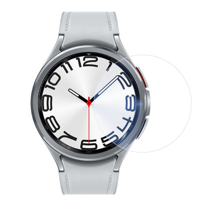 Folie Securizata pentru Samsung Galaxy Watch6 Classic 47mm, Klevo, Sticla de Protectie Compatibila cu Samsung Galaxy Watch6 Classic 47MM, Sticla Securizata 2.5 D, Transparent