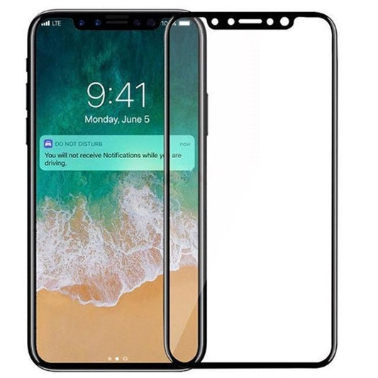 Folie Sticla Securizata Klevo pentru Apple iPhone X Full Face, 9H, Negru