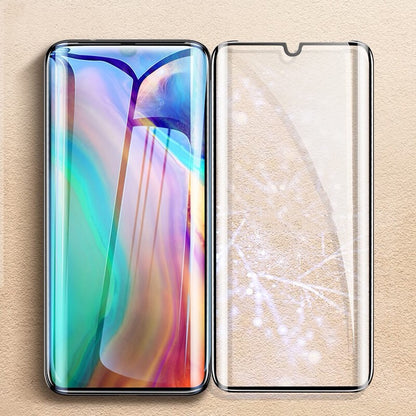 Folie Sticla Curbata, compatibila cu Huawei P30 Pro Full Face Negru, Klevo