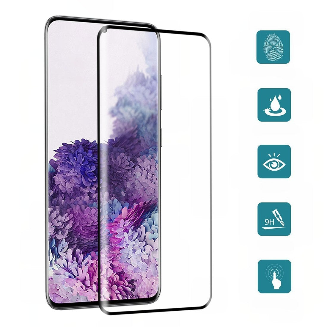 Folie Sticla Curbata, compatibila cu Samsung S20 Plus, Klevo