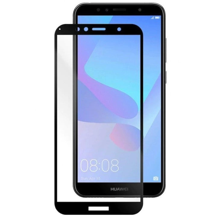 Folie Sticla Klevo pentru Huawei Y6 2018 Full Glue Negru