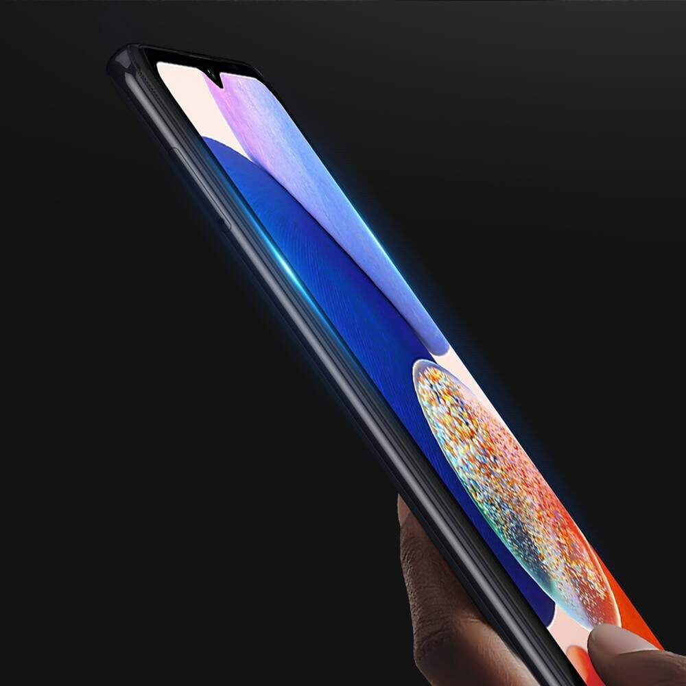 Folie Sticla Klevo pentru Samsung A14 5G, Transparenta HD, 9H, 111D, Margini negre