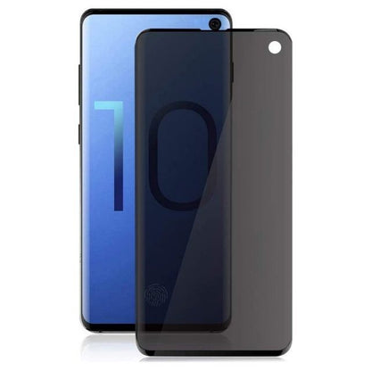 Folie Sticla Securizata Curbata Klevo pentru Samsung S10 Full Glue Privacy Negru