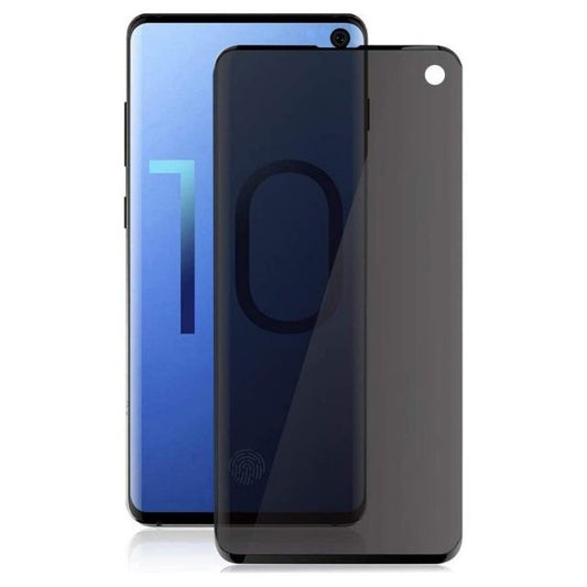 Folie Sticla Securizata Curbata Klevo pentru Samsung S10 Full Glue Privacy Negru