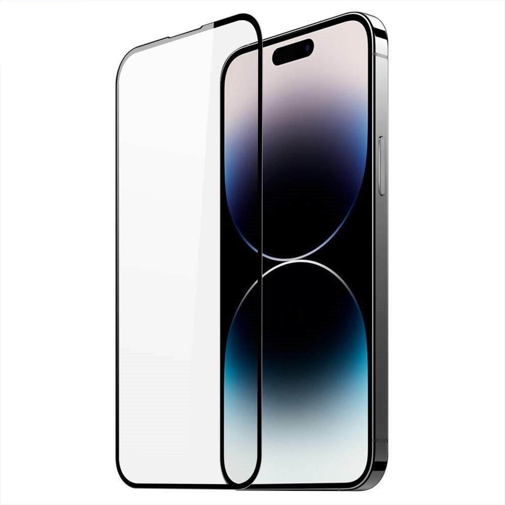 Folie Sticla Securizata Klevo compatibil cu Apple iPhone 15, Full Glue Negru