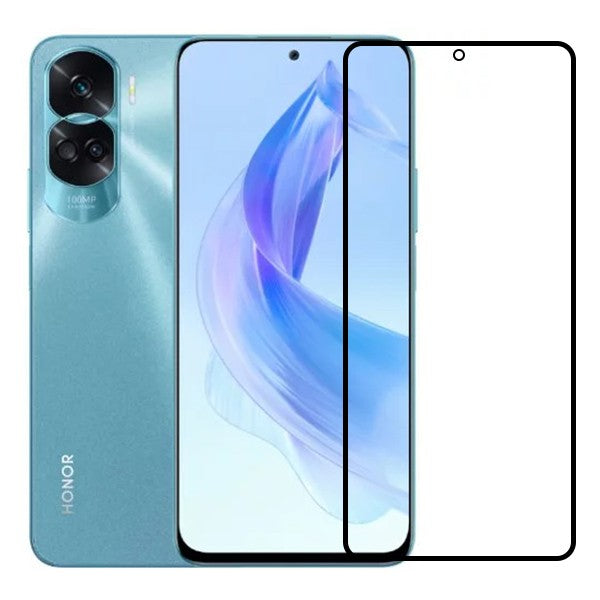 Folie Sticla Securizata, Klevo, Compatibila cu Honor 90 Lite, Full Glue, Margini Negre, Transparent