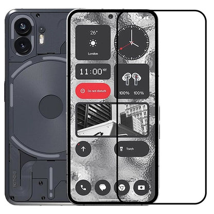 Folie Sticla Securizata, Klevo, Compatibila cu Nothing Phone 2, Full Glue, Margini Negre, Transparent