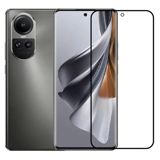 Folie Sticla Securizata, Klevo, Compatibila cu Oppo Reno 10, Full Glue, Margini Negre, Transparent