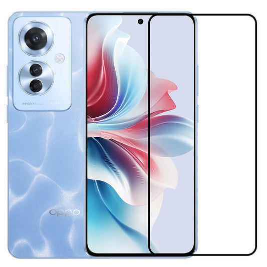 Folie Sticla Securizata, Klevo, Compatibila cu Oppo Reno 11F, Full Glue, Margini Negre, Transparent
