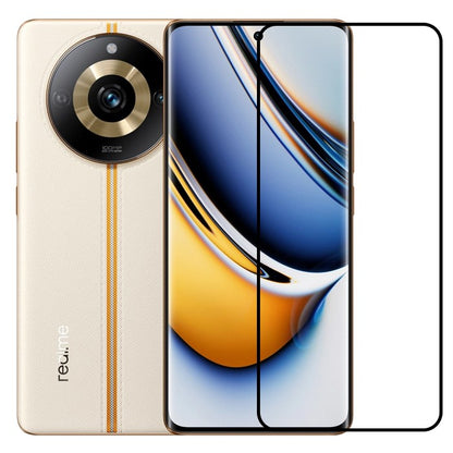 Folie Sticla Securizata, Klevo, Compatibila cu Realme 11 Pro, Full Glue, Margini Negre, Transparent