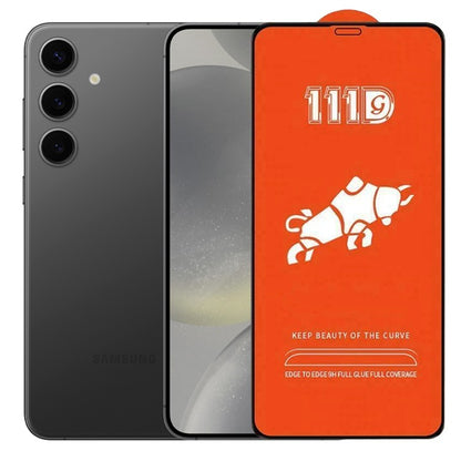 Folie Sticla Securizata pentru Samsung Galaxy S24 Plus 5G, Klevo, Sticla de Protectie Compatibila cu Samsung Galaxy S24 Plus 5G, Full Cover 111D, HD, Margini Negre, Transparenta