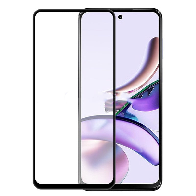 Folie Sticla Securizata pentru Motorola G04, Klevo, Compatibila cu Motorola Moto g04, Full Glue, Margini Negre, Transparent