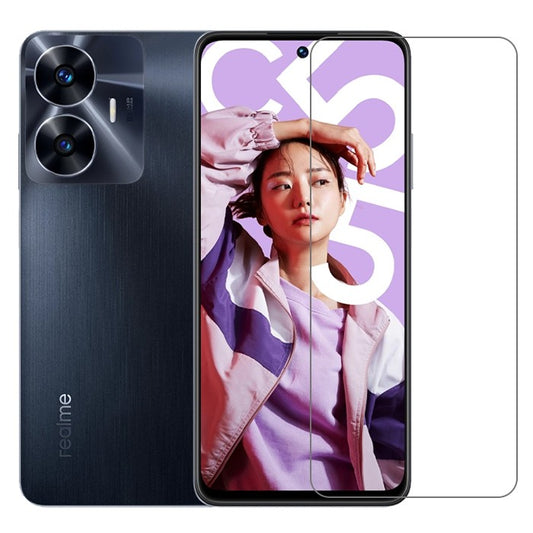 Folie Sticla Securizata pentru Realme C55, Klevo, Sticla de protectie Compatibila cu Realme C55, 2.5D, HD, Transparenta