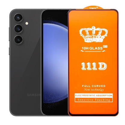 Folie Sticla Securizata pentru Samsung Galaxy S23 FE, Klevo, Sticla de Protectie Compatibila cu Samsung Galaxy S23 FE, Full Cover 111D, HD, Margini Negre, Transparenta