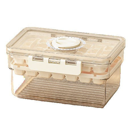 Forma de Gheata, Klevo, Doua Straturi, Inchidere Etans, din PP+PET, 19 x 12 x 9.5 cm, Bej