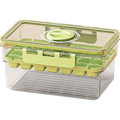 Forma de Gheata, Klevo, un Strat, Inchidere Etans, din PP+PET, 19 x 12 x 9.5 cm, Verde
