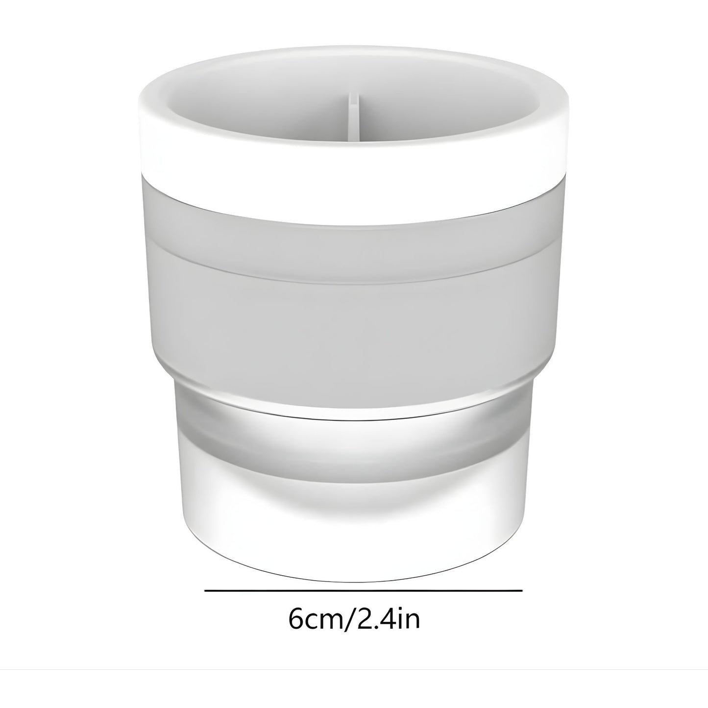 Forma pentru Gheata, Klevo, Sfera XL 6 cm, Silicon Alimentar Premium, Reutilizabila, Topire Lenta pentru Whiskey si Cocktail, Design Stackable, Alb