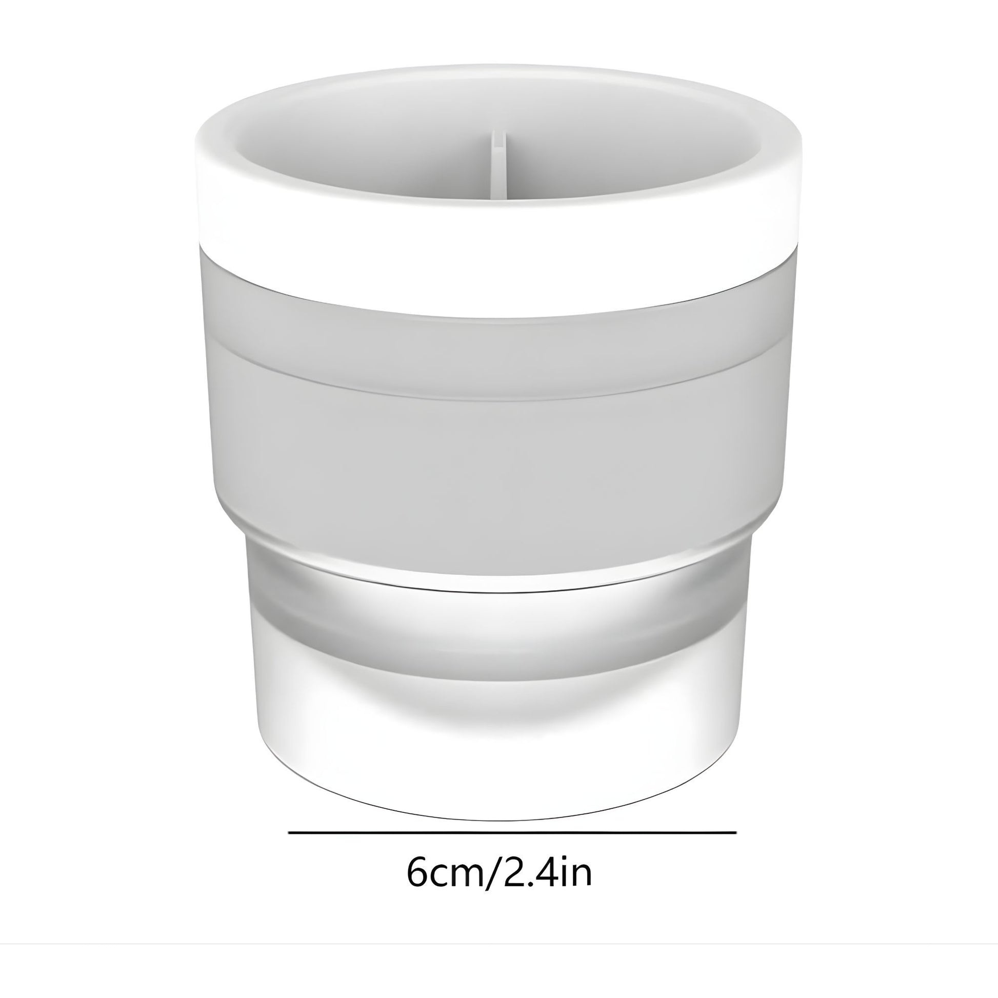 Forma pentru Gheata, Klevo, Sfera XL 6 cm, Silicon Alimentar Premium, Reutilizabila, Topire Lenta pentru Whiskey si Cocktail, Design Stackable, Alb