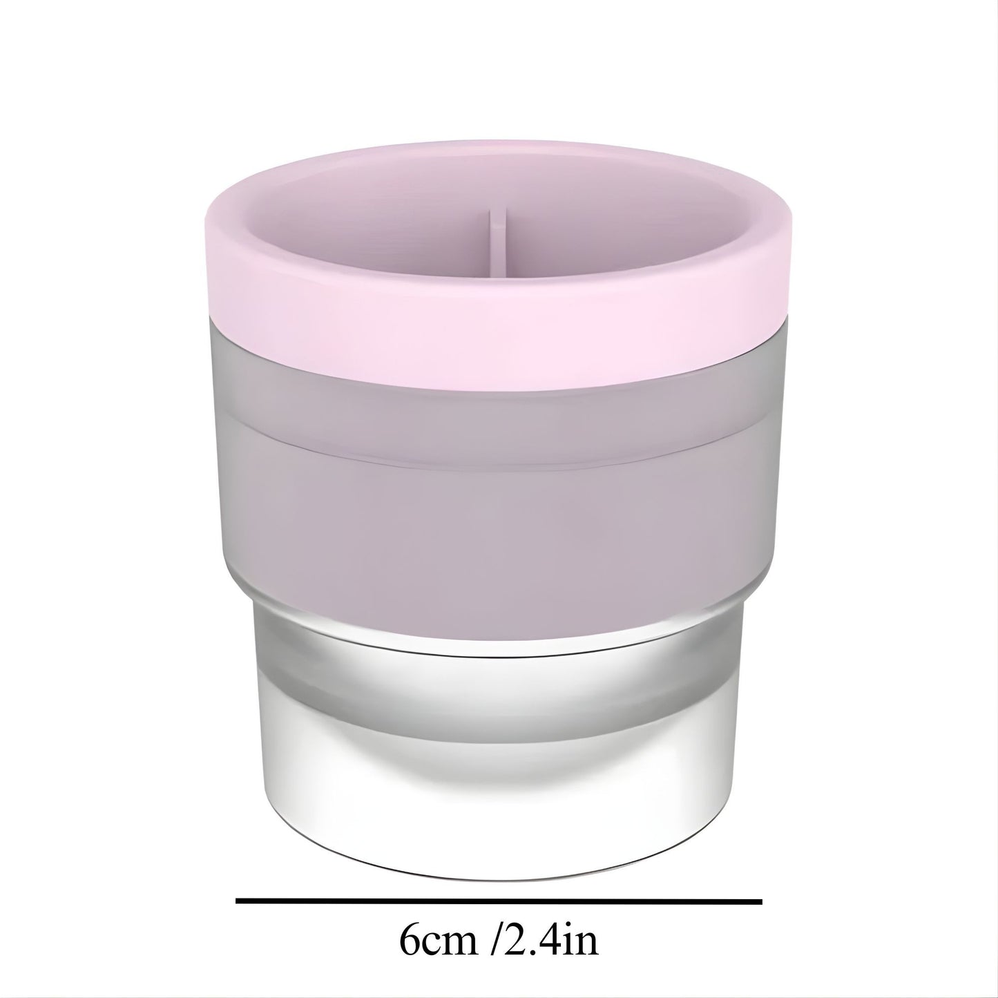 Forma pentru Gheata, Klevo, Sfera XL 6 cm, Silicon Alimentar Premium, Reutilizabila, Topire Lenta pentru Whiskey si Cocktail, Design Stackable, Roz