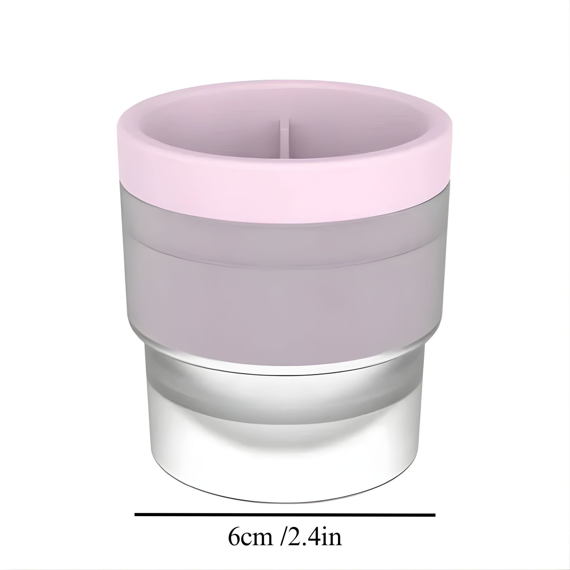Forma pentru Gheata, Klevo, Sfera XL 6 cm, Silicon Alimentar Premium, Reutilizabila, Topire Lenta pentru Whiskey si Cocktail, Design Stackable, Roz