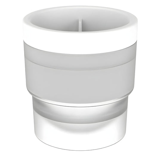 Forma pentru Gheata, Klevo, Sfera XL 6 cm, Silicon Alimentar Premium, Reutilizabila, Topire Lenta pentru Whiskey si Cocktail, Design Stackable, Alb