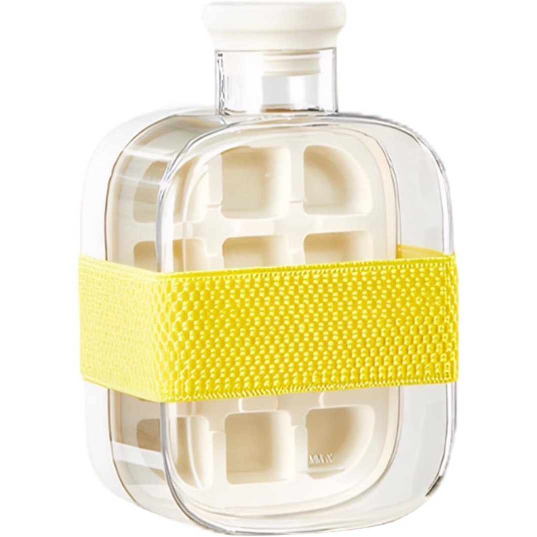 Forma de Gheata, Klevo, 2in1, Tip Sticla cu Pai, 500 ml, 12 Cuburi, 16.3 x 10.8 x 8 cm, Alb