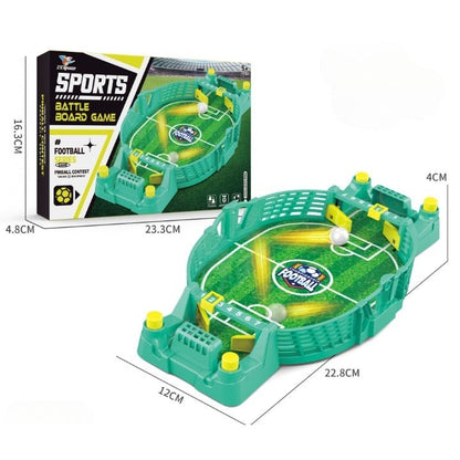 Fotbal de Masa Interactiv pentru Copii, Klevo, cu 2 Mingi Incluse, Tabela Scor, 22.8x12x4 cm, Verde