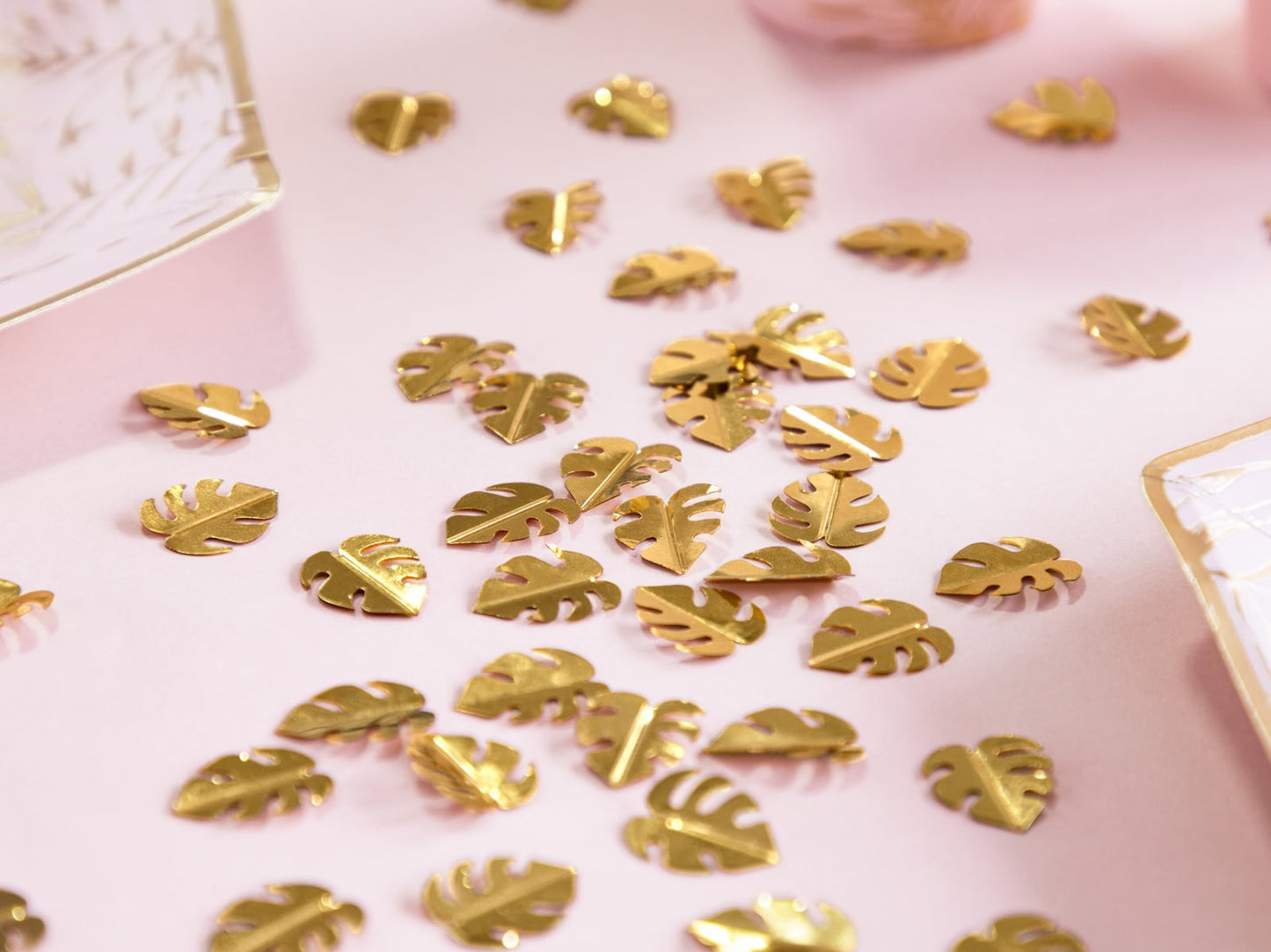 Frunze de confetti metalic, auriu, 15g