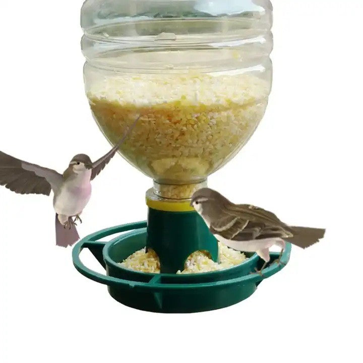 Suport Sticla pentru Hranit Pasari, Klevo, din Plastic, de Gradina, Fara Sticla, 12.5 x 3.8 x 2 cm, Verde