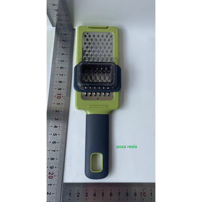 Razatoare Multifunctionala, Klevo, pentru Ustuoi, Branza, Cascaval, 20.3 x 5.8 x 3.3 cm, Verde/Gri