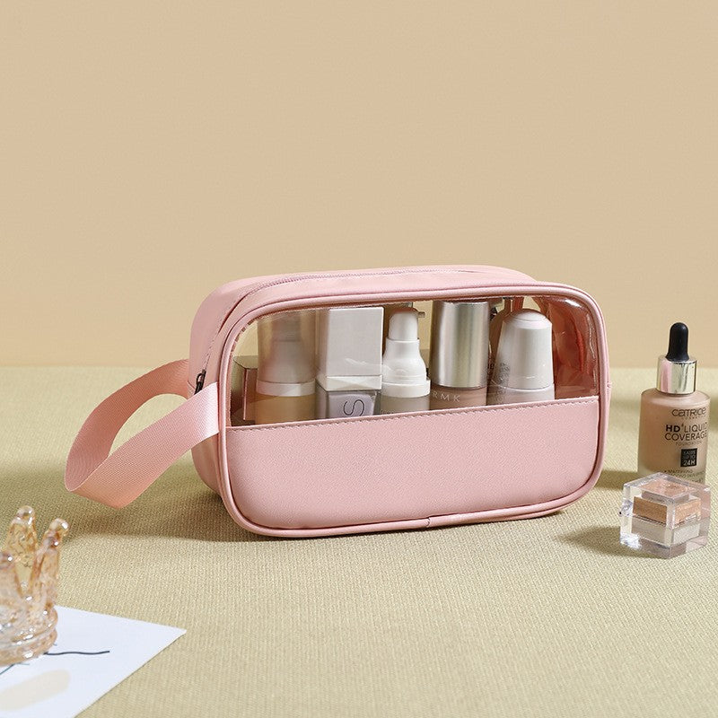 Geanta cosmetice Klevo, pentru voiaj sau organizare, 22 x 12 x 8 cm, roz