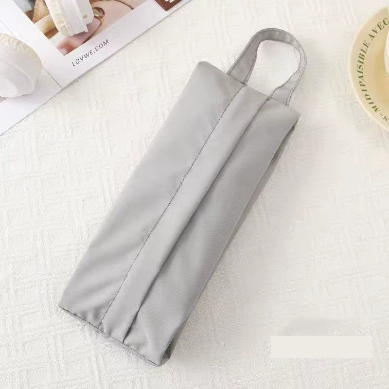 Geanta de Depozitare, Klevo, Pentru Haine Mici, Lenjerie, Sosete, Cosmetice, Impermeabila, cu Maner, 10x20x3 cm, Gri
